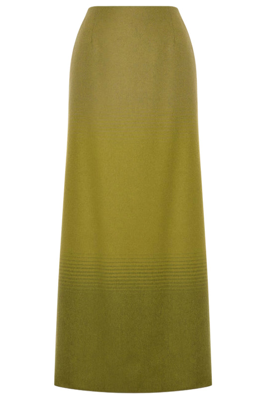 LONG SKIRT IN SHADED FLANNEL