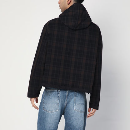 Riviera Black/brown Jacket With Check Pattern