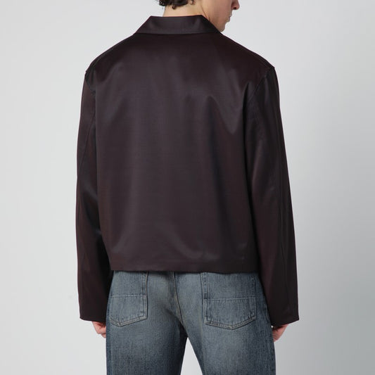 Grape-colored Formflex fabric zip-up jacket