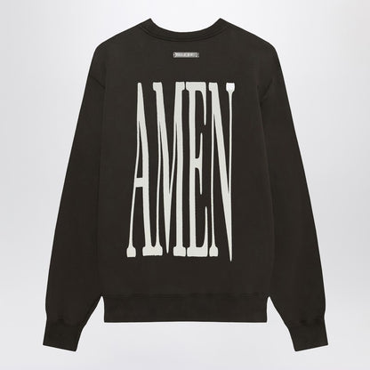 Crew-Neck Cross Dark Brown