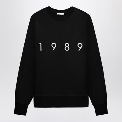Crew-Neck Sweatshirt Logo Black