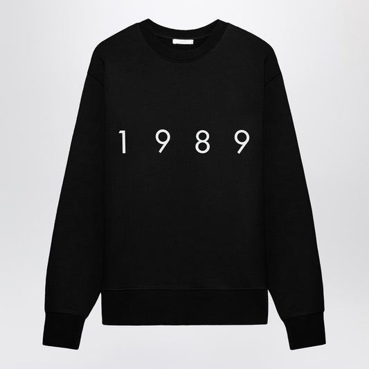 Crew-Neck Sweatshirt Logo Black