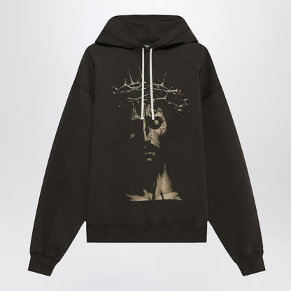 Hoodie Jesus Dark Brown