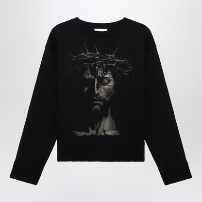 Knit Roundneck Jesus Black