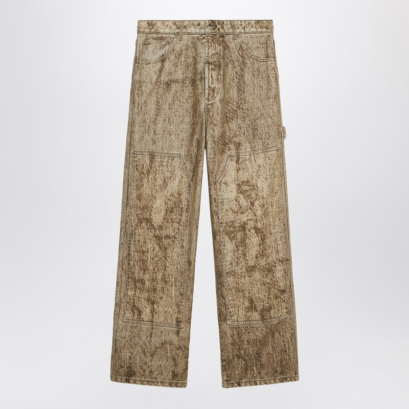 Denim Flock Carpenter Pants Camo