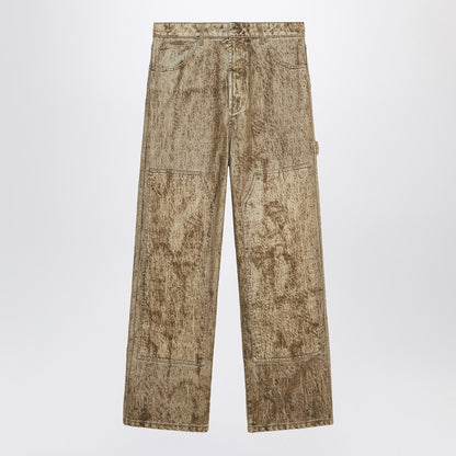 Denim Flock Carpenter Pants Camo
