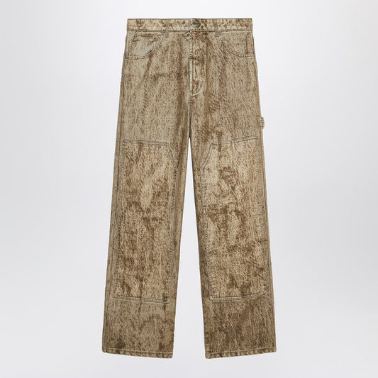 Denim Flock Carpenter Pants Camo