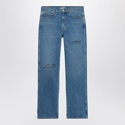 Regular Denim Pants Blue