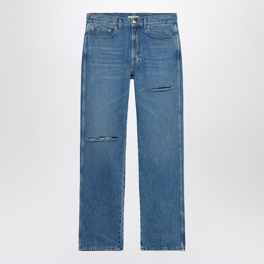 Regular Denim Pants Blue