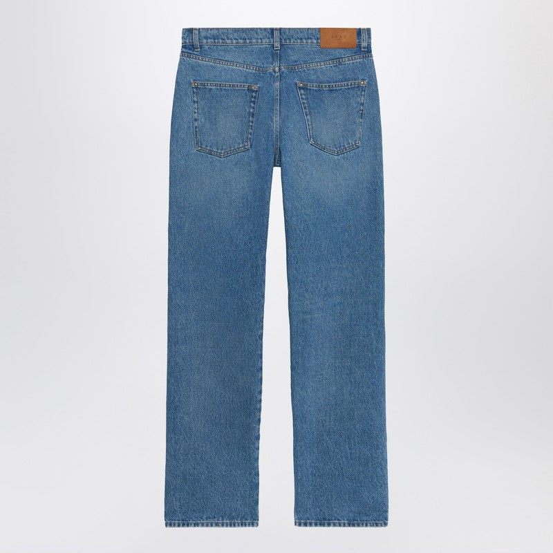 Regular Denim Pants Blue