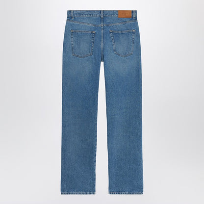 Regular Denim Pants Blue