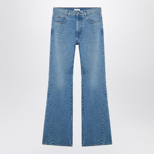 Flare Kot Pantolon Mavi