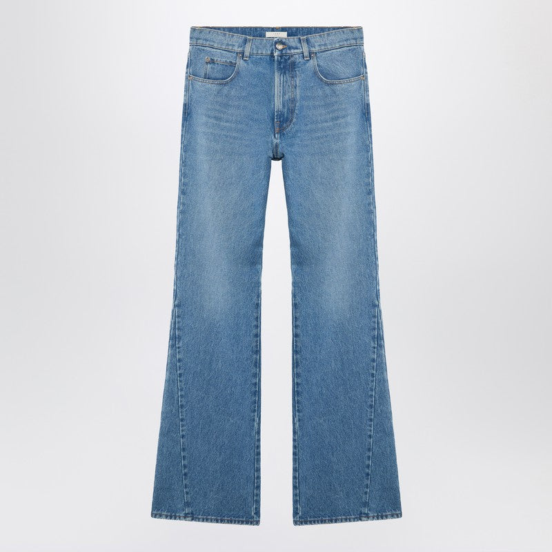 Flare Denim Pants Blue