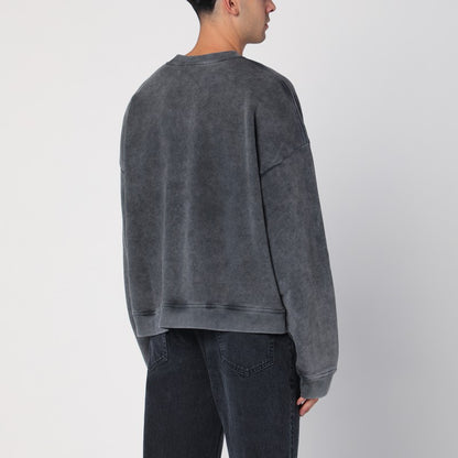 Round-neck Sweatshirt With Rep Application