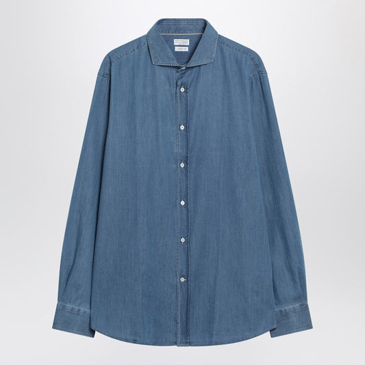 Light blue Easy Fit denim shirt