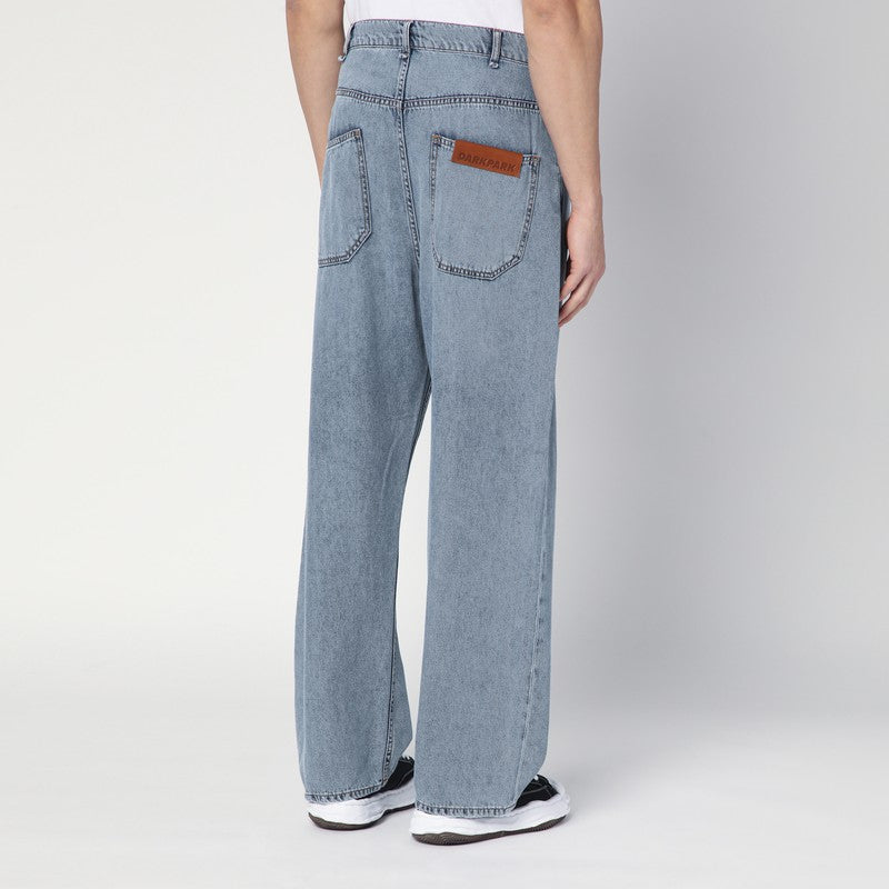 Wide-leg Donte Blue Washed Jeans