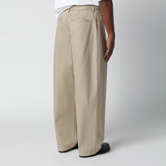 Beige cotton trousers