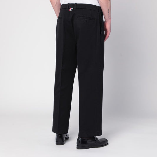 Black cotton trousers