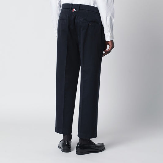 Navy blue cotton trousers