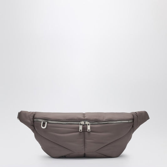 Quilted belt bag in mud color