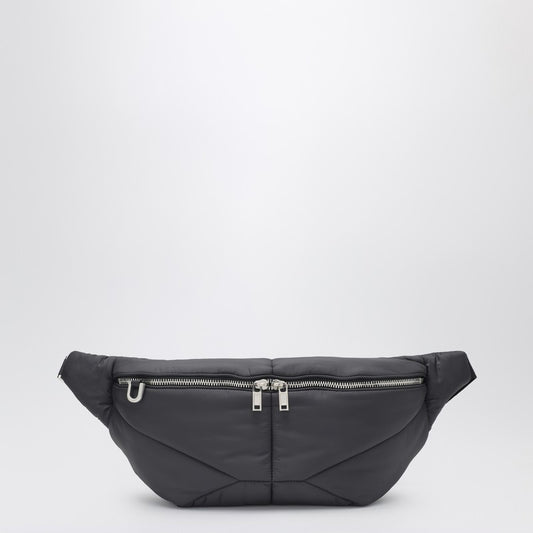 Quilted belt bag in black