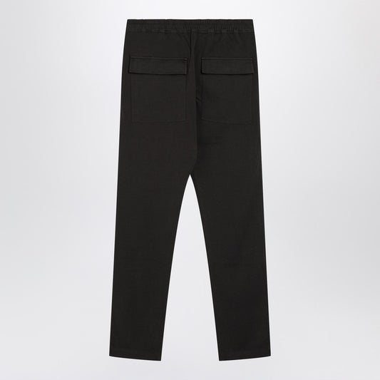 Black cotton jogging trousers