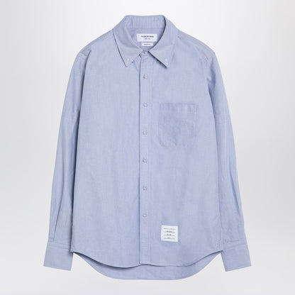 Light Blue Cotton Button-down Shirt