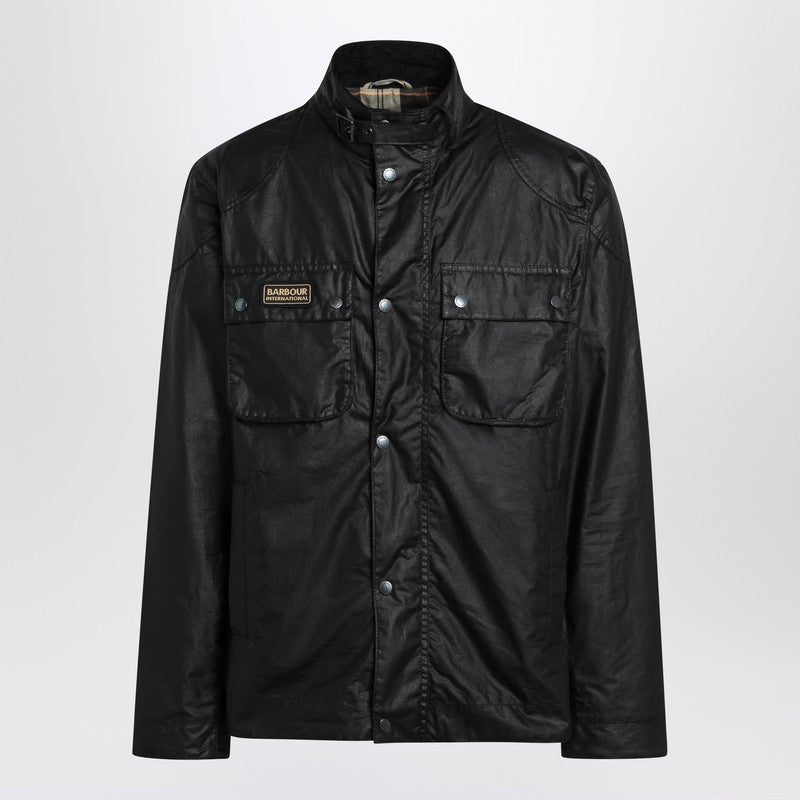 Black Waxed International Jacket