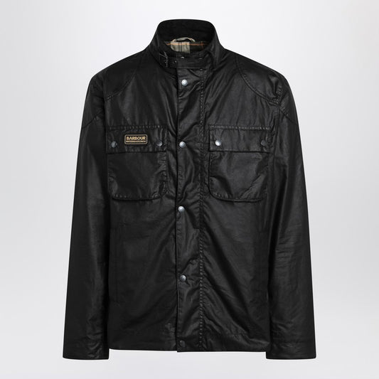Black Waxed International Jacket