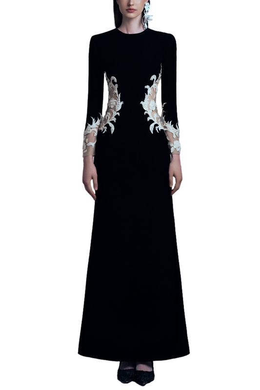 MIDNIGHT BAROQUE GOWN