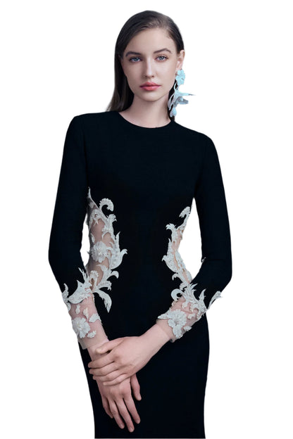 MIDNIGHT BAROQUE GOWN
