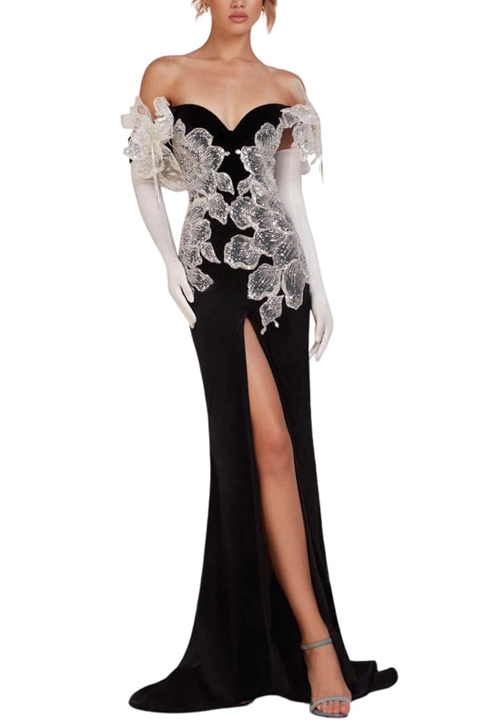 MIDNIGHT BLOOM GOWN