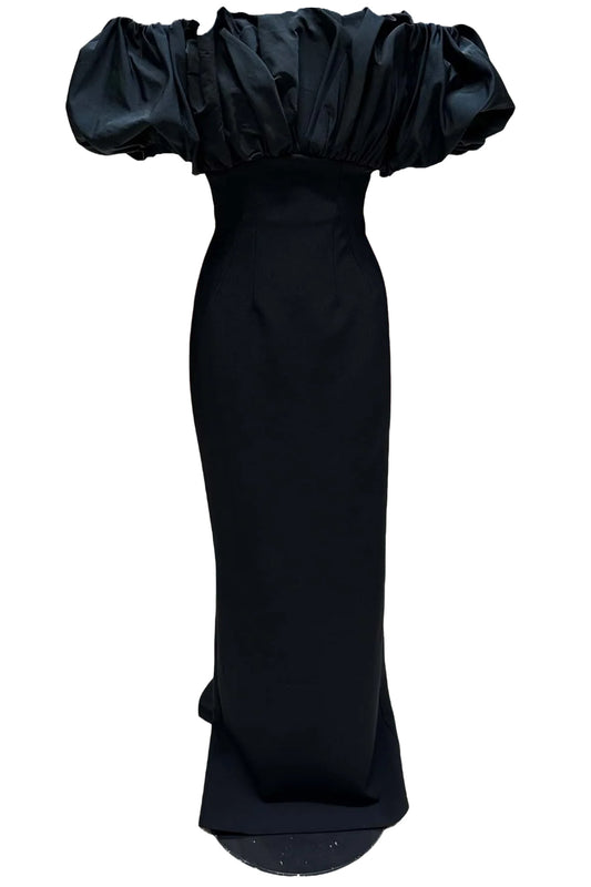 MILIA BLACK LONG DRESS