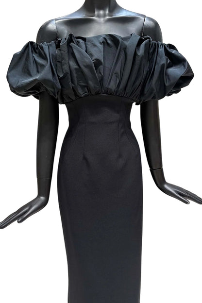MILIA BLACK LONG DRESS