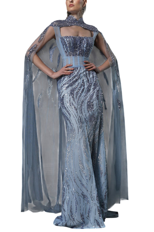 MIST CAPE GOWN