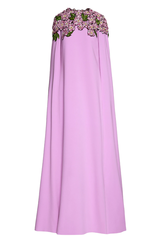 MOSAIC SEQUIN FLORAL EMBROIDERED CAFTAN