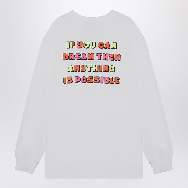 تي شيرت أبيض بطبعة TNF X Yinka Ilori