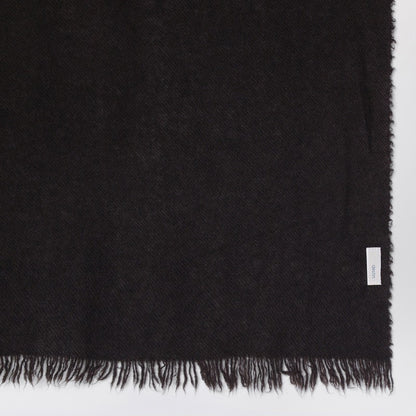 Ebony Brown Cashmere Scarf