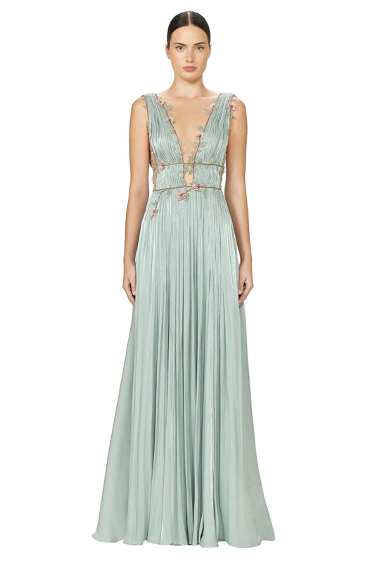 NALINA LUREX GEORGETTE DRAPED GOWN