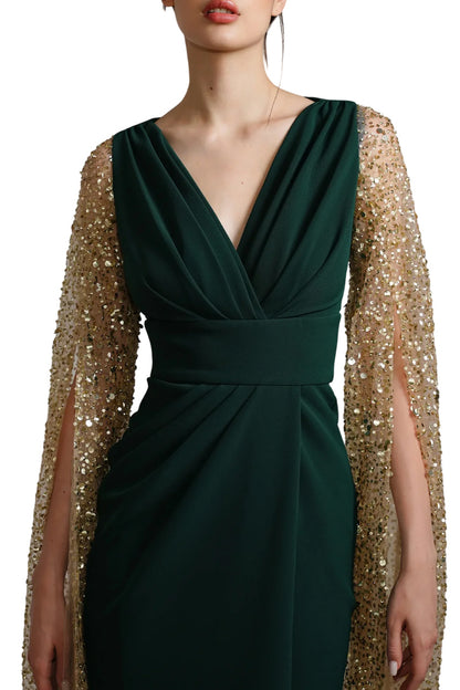 NOEMY CREPE EMBROIDERY DRESS