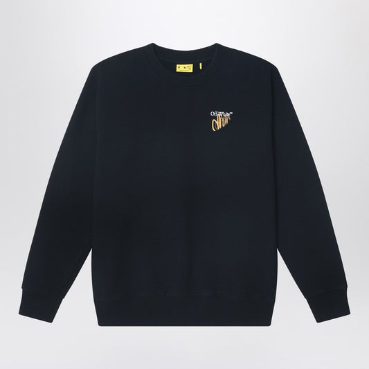 Black Sweatshirt With Arrow Print Designed