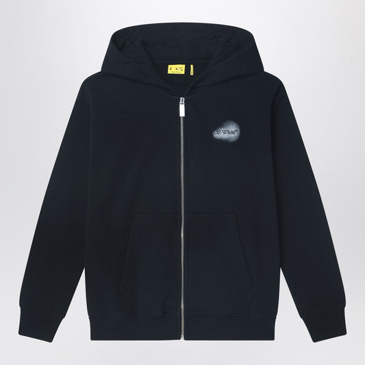 Black Sweatshirt With Arrow Spray Print