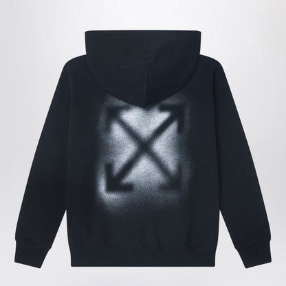 Black Sweatshirt With Arrow Spray Print