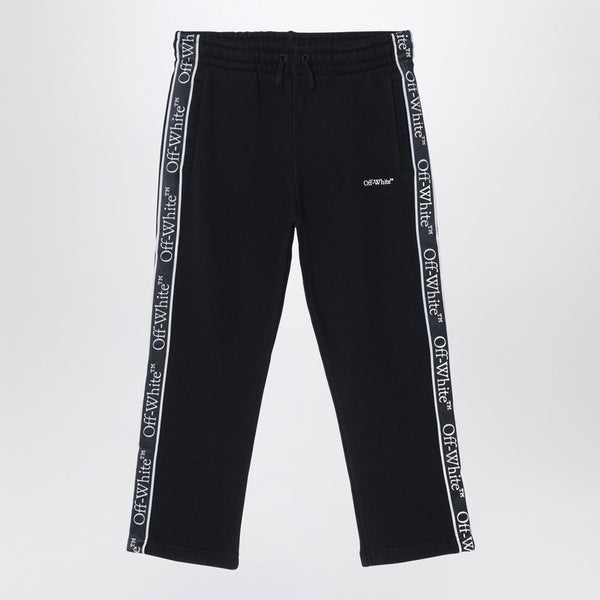 Black Cotton Jogging Trousers