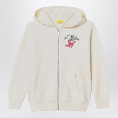 White Hoodie With Logo