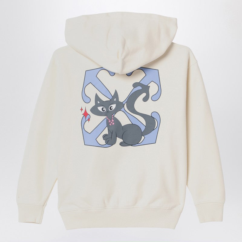 White Hoodie With Logo