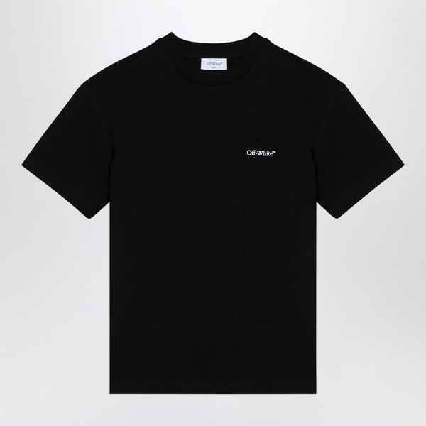 Black Cotton Crew-neck T-shirt