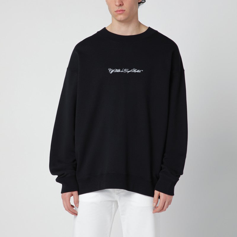 Black Script Arrow Diagonal Skate sweatshirt