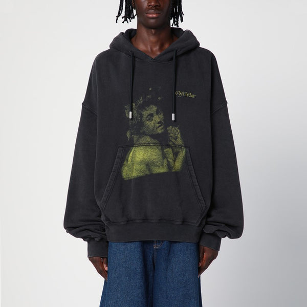 Black Hoodie With Logo Print