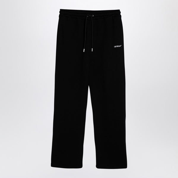 Black Cotton Jogging Trousers